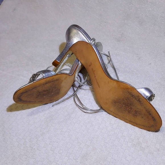 Manolo Blaktik, Prisca Crystal formal/wedding shoes 37 1/2 - size 7 US - Picture 6 of 8